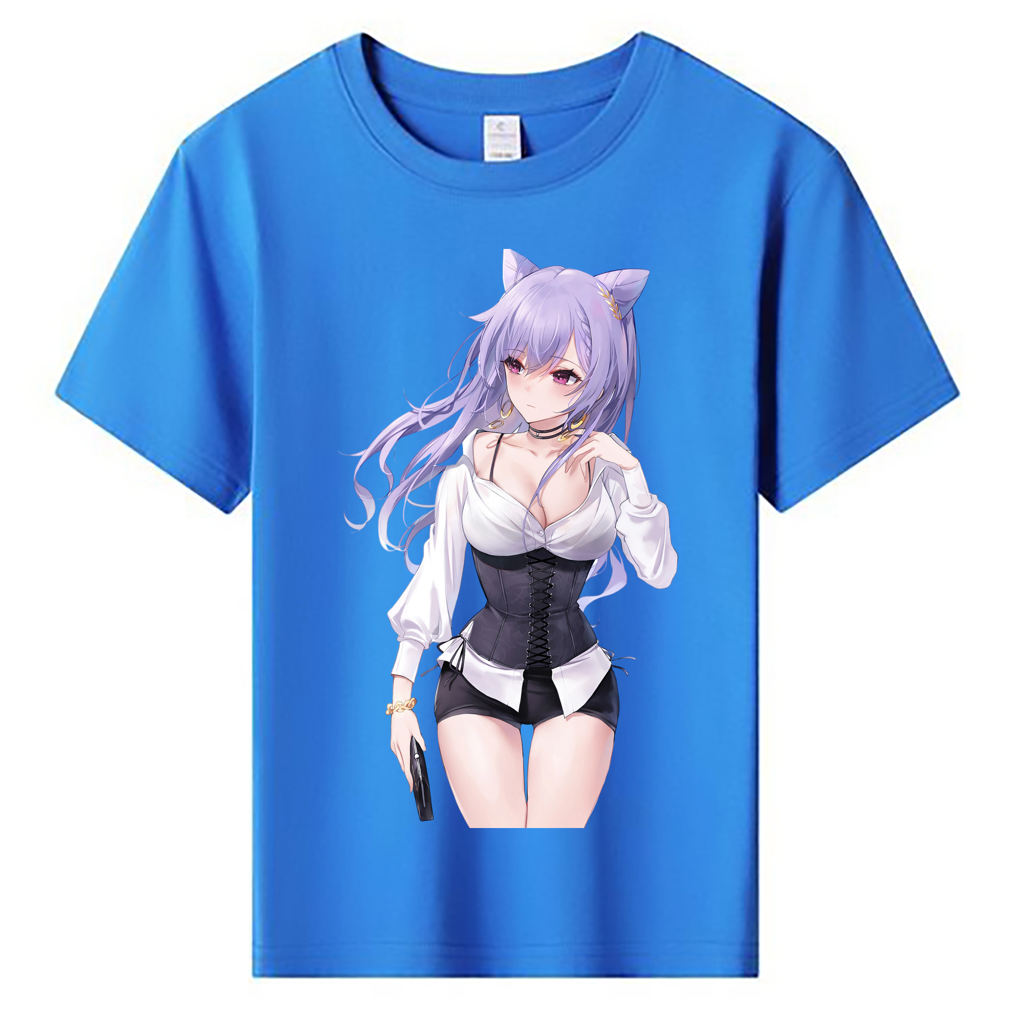 げんし神 刻晴 こくせい genshin Kokusei 綿100％キッズTシャツ（フロントプリント）